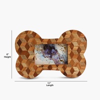 Marco de Fotos Moderno Hecho a Mano con Forma de Hueso de Perro en Resina, Estilo Antiguo Imitación Europea, Venta al por Mayor para Manualidades del Hogar