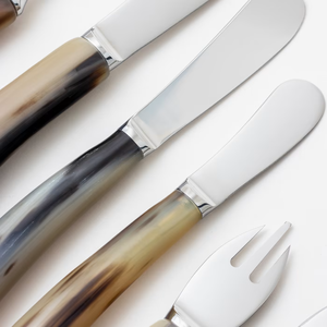 Cuchara de Cuerno de Búfalo Natural Hecha a Mano, Rectangular, con Letras, Ecológica, Pulida - Product Image 6