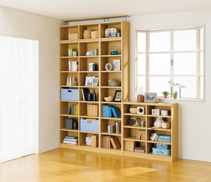 Shirai Design moderne japonais qualité réglable étagère ouverte bibliothèques RTA meubles en bois pour bureau à domicile salon et salle de sport - Product Image 6