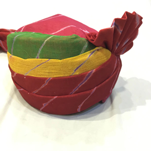 Moda India Rajasthani algodón impreso boda turbante Safa novio turbante Pagdi para hombres para escenas de fiesta - Product Image 1