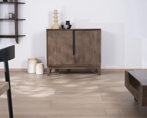 Mueble de Almacenamiento Moderno Slody de 2 Puertas en Madera de Mango para Sala de Estar y Dormitorio - Product Image 1