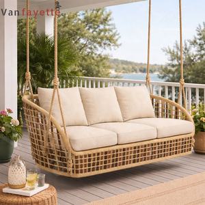 Двухместные садовые качели-гамак, двухместное подвесное кресло-качели, двухместный садовый шезлонг - Product Image 1