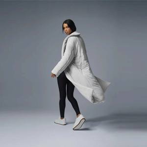 Long manteau matelassé personnalisé pour femmes Manteau d'hiver matelassé pleine longueur avec isolation et col haut pour un maximum de chaleur et de style - Product Image 4