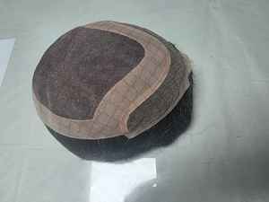 Best Selling Men's Mono Front Lace Remy Hair <b>Wig</b> Transparent HD Lace Toupee Taz Hair Bangladesh High Quality Human Hair <b>Wigs</b> - Product Image 5