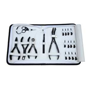 Professional Hair Extension Tool Kit for <b>Tape</b>-In <b>Micro</b> Bead & Keratin Bonds with Crimping Plier Remover Sectioning Clips Loop - Product Image 6