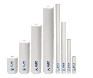 Household 10/20/30/40/70 PP Yarn Filter Cartridge Micron Water Filter Element Cartridges PP String Wound Filter