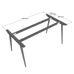 Modern <b>Foldable</b> MDF Oval Conference <b>Table</b> <b>with</b> Cone <b>Legs</b> for Office & Hotel Use - Product Image 6