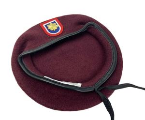 Boina Francesa Personalizada de Moda Casual Bordada en Lana 100% de Alta Calidad, Gorra Táctica para Grupos de Fuerzas Especiales, Sombrero para Exteriores para las Cuatro Estaciones - Product Image 1