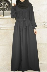 Elegante diseñador largo Abaya para mujer elegante islámico tradicional vestido modesto estampado en relieve vestido de baile silueta Natural - Product Image 2