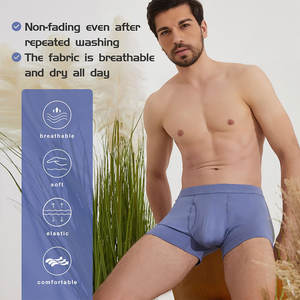 Calzoncillos Boxer de Algodón Elástico de Cintura Media para Hombre, Estilo Hip Hop, Secado Rápido, Transpirables, con Cordón Ajustable, para Deportes y Fitness - Product Image 5