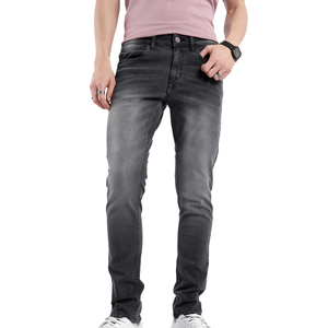 Pantalon en jean pour homme sur mesure de haute qualité – Qualité supérieure, taille mi-haute, style streetwear, respirant, couleur unie, idéal pour le printemps - Product Image 6