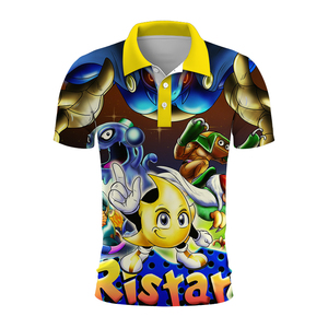 Design personnalisé pour homme, sublimation imprimée pour polo, maillot manches courtes respirant style unique, prix d'usine - Product Image 4