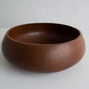 Tazón grande de madera de acacia para servir frutas, vajilla de cocina pulida, uso en restaurante - Product Image 1