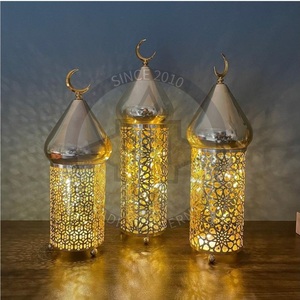 Eid Home Decor Brûleur d'encens en métal Artisanat Motif islamique Logo personnalisé Diffuseur d'encens décoratif en métal pays arabes - Product Image 2