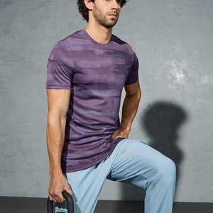Camiseta de manga corta de color liso de verano para hombre, camiseta personalizada con cuello redondo, camiseta de gran tamaño para hombre - Product Image 2