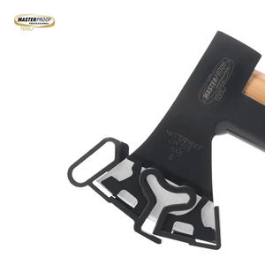 Hache de camping robuste 600g avec manche en hêtre, hache en acier au carbone forgé pour fendre du bois, survie en extérieur, jardinage - Product Image 6