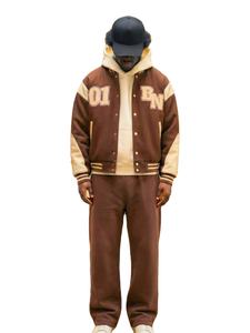 Chándales Personalizados a Precio Accesible para Hombre y Mujer, Chaqueta Universitaria de Felpa de Algodón de Alta Calidad, Pantalones de Estilo Único - Product Image 2