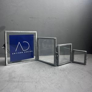 Picture <b>frame</b> <b>4</b> in 1 table top <b>photo</b> <b>frame</b> decorative family picture <b>frame</b> metal iron and glass with grey finish - Product Image 1