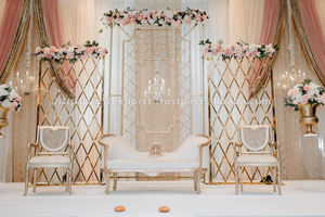 Paneles de fondo de jaula de metal de gama alta para Bodas de Londres DST accesorios de eventos personalizados para marco de metal de recepción a precios de mayorista - Product Image 2