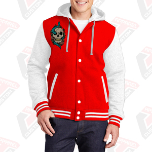 Veste universitaire élégante et chaude pour hommes avec capuche 100% coton polaire brodé Technics imprimé numérique teint uni pour l'hiver - Product Image 6