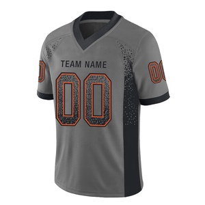 Camiseta de Fútbol Americano 100% Poliéster, Malla Transpirable, Antibacteriana, Absorbe la Humedad, Hombros Caídos, Corta, para Verano - Product Image 5