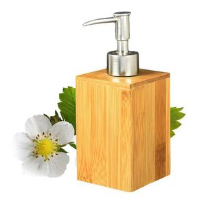 Ensemble de salle de bain en bois personnalisé distributeur de savon pour la maison/hôtels salle de bain accessoire utilisation chambre au meilleur prix - Product Image 3