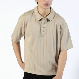 Polo Premium de Algodón Suave para Hombre - Diseño Clásico de Manga Corta con Cuello Elegante y Tapeta de Botones - Product Image 1