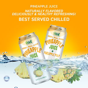 VINUT Bebida de jugo de piña con pulpa 490ml Variedad de sabores, sin azúcar, Etiqueta Privada, OEM/ODM, precio de fábrica, muestra gratis - Product Image 5