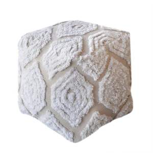 Best Selling Artistic Printed Cotton <b>Pouf</b> Ottoman Handmade Floor Cushion Footrest Pouffe <b>Round</b> Seat Living Room Decor Cover Sale - Product Image 5