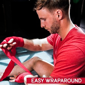 Bandages de boxe unisexes en coton mélangé, confortables et respirants, service OEM ODM à prix très bas, Euro Well - Product Image 3