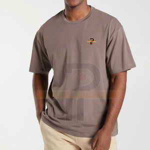 OEM Precio de fábrica personalizado 100% algodón camisetas de los hombres de gran tamaño de la impresión del logotipo con patrón sólido Fabricante directo en Pakistán - Product Image 1