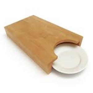 Planche à découper de vaisselle au Design attrayant, accessoires de cuisine polis naturels planche à découper pour maison hôtel Restaurant - Product Image 2