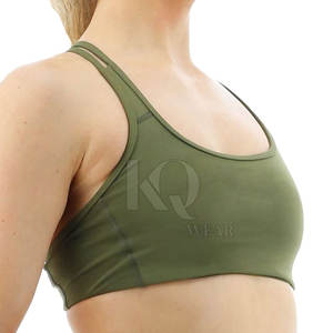 Women Lightweight High Support <b>Padded</b> Adjustable Straps Breathable Mesh Front Yoga <b>Running</b> Fitness Workout Activewear Gym Sports - Product Image 5