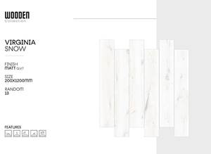 Azulejo de porcelana de suelo de cerámica de superficie mate clásico moderno de 200x1200mm diseño de aspecto de madera antideslizante para paredes interiores de Hotel - Product Image 5