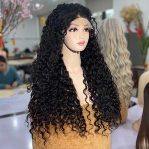 100% vrais cheveux humains avant de lacet perruque prix de gros cheveux vietnamiens birman bouclés Frontal HD dentelle - Product Image 3
