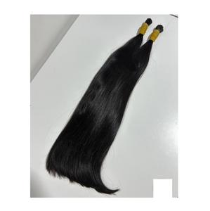 Cheveux vierges indiens bruts non traités de temple, cuticules alignées, grade 12A, cheveux Remy, ondulation naturelle, double trame, vente en gros - Product Image 6