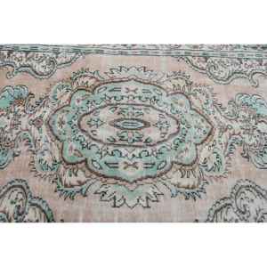 Alfombra Turca Vintage, Alfombra Grande de 5.8x9.2 pies (177x280 cm), Alfombra Marrón de Lana Marroquí - Product Image 5