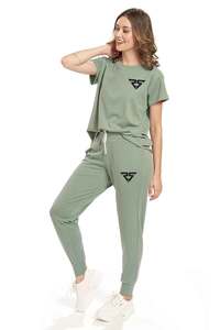 OEM personalizado diseño de logotipo Streetwear pantalones de chándal 2 piezas suéter pantalones conjuntos Jogger trajes conjuntos mujer chándal - Product Image 4