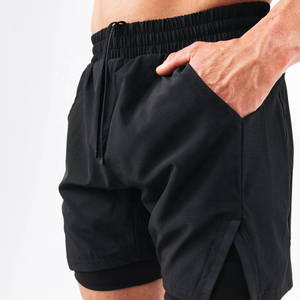 Shorts pour homme de haute qualité, dernière conception 2026, respirants, extensibles, micro, 5 pouces, séchage rapide, avec ourlet latéral - Product Image 3