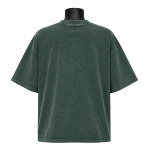 Camiseta Extra Grande Personalizada para Mujer, Color Verde Oscuro, Estampado de Mariposa, Manga Corta, Informal, de Algodón, al por Mayor - Product Image 2