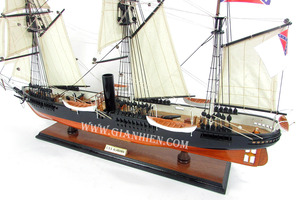 Gia Nhien Manufacturer's Custom Design ALABAMA MODEL TALL SHIP High Quality Wood <b>Decoration</b> with Home Painting Low MOQ - Product Image 5