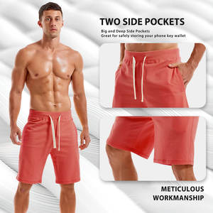 Lo último en pantalones cortos de chándal OEM con logotipo personalizado de la mejor calidad para hombre, pantalones cortos para correr con diseño de bolsillo, pantalones cortos de algodón de lana alta más demandados - Product Image 2