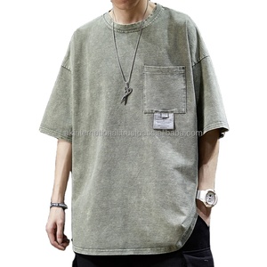 เสื้อยืดครอปคอกลมทรงโอเวอร์ไซส์ คุณภาพสูง แฟชั่นใหม่รับซัมเมอร์ ผ้าฝ้าย 100% ซักแล้ว แห้งไว ระบายอากาศได้ดี รับสั่งทำพิเศษ - Product Image 2