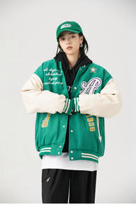 Chaqueta bomber de béisbol para hombre, bordada con logotipo personalizado, chenilla de alta calidad - Product Image 2