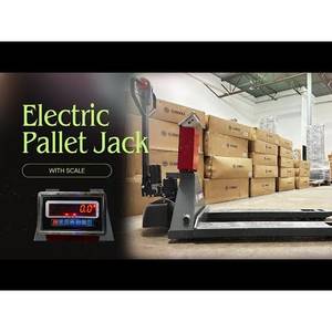 Gato eléctrico PT4400W de 4400 libras con escala incorporada, ruedas de poliuretano de tamaño de horquilla de 45x27, carga rápida de 5 horas - Product Image 2