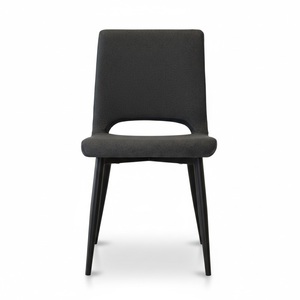 Chaise de salle à manger élégante PASCAL, rembourrée, au design minimaliste et pieds en métal, adaptée à un usage résidentiel et commercial - Product Image 2