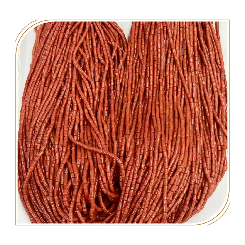 AAA Natural Red Italian Coral Smooth