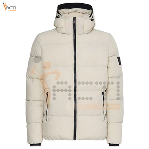 Chaqueta acolchada para hombre de moda de alta calidad para exteriores, nueva chaqueta acolchada cálida en blanco para hombre con estilo, Invierno - Product Image 1