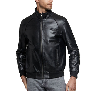 La mejor venta de productos de moto elegante chaqueta de cuero para hombre de color personalizado 100% chaqueta de cuero para hombre - Product Image 3
