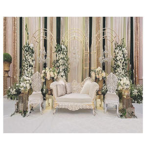 ฉากหลังแผ่นโลหะสำหรับตกแต่งงานแต่งงาน,ฉากหลังสไตล์มุสลิมชั้นวางซุ้มโลหะสำหรับงานแต่งงาน - Product Image 1